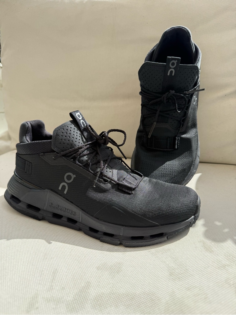 On Cloudnova 2 Running Black Women's Athletic shoe.